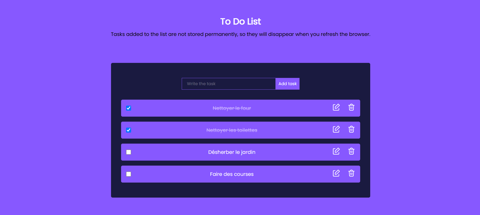 To Do List capture d'écran